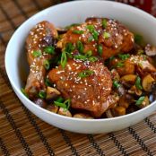 Beer-Braised Chicken with Sriracha