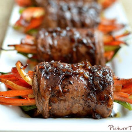 Balsamic Glazed Steak Rolls |