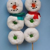 Christmas Donut Snowmen