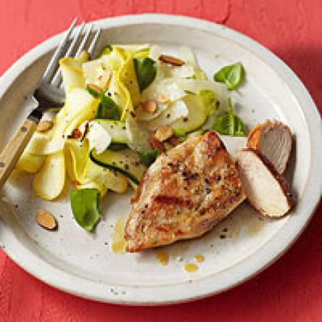 Chicken and Shaved Squash Salad