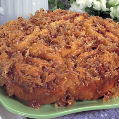 Coconut Pecan Caramel Rolls
