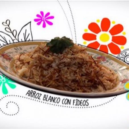 White Rice with Toasted Angel Hair Pasta