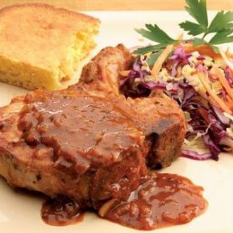 Oven-Barbecued Pork Chops (Diabetic Connect)