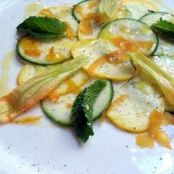 Zucchini Carpaccio with Bottarga
