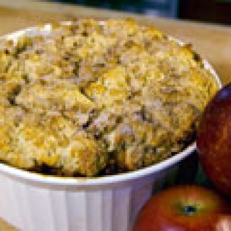 Bourbon Apple Cobbler