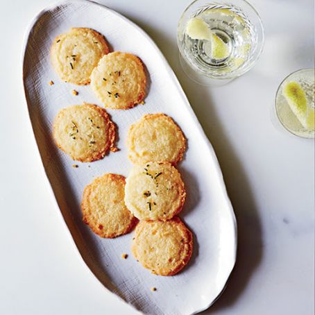 Cheese Sables with Rosemary Salt