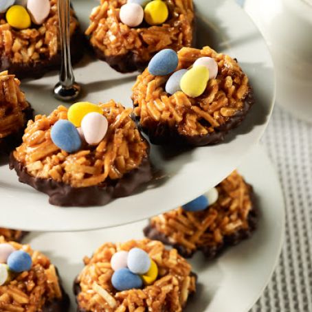 Salted Caramel Chocolate Nests