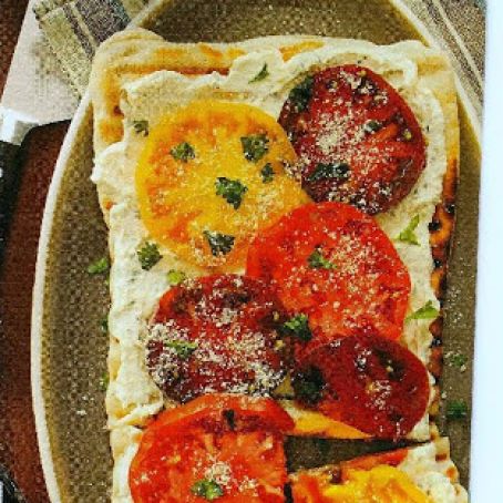 Grilled Cheese & Tomato Flatbreads