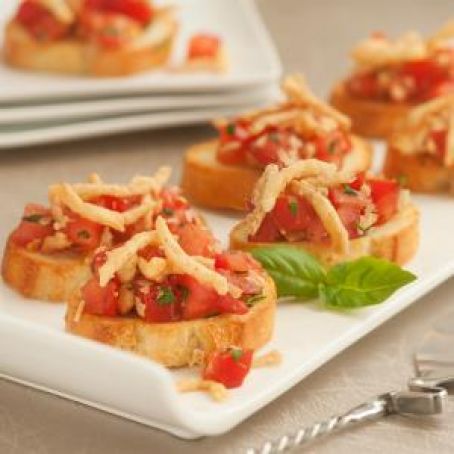 Crunchy Onion Bruschetta