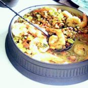 Garlicky Black-Pepper Shrimp and Black-Eyed Peas