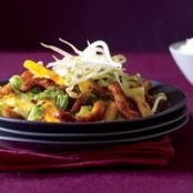 Teriyaki Pork-and-Mango Stir-Fry