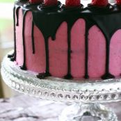 Chocolate Raspberry Truffle Cake