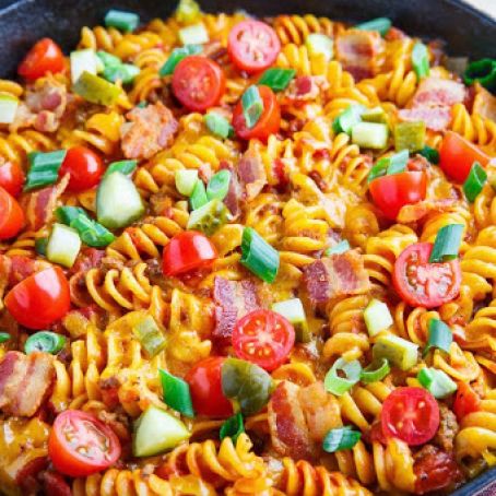 One Pot Bacon Cheeseburger Casserole