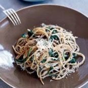 Spaghetti with Lemon, Chile and Creamy Spinach