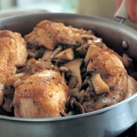 Braised Chicken with Mushrooms
