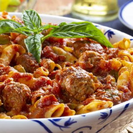 Mostaccioli and Sausage Toss