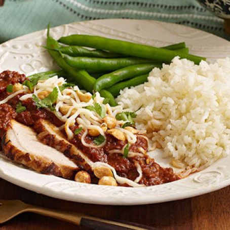 Pork Loin in Peanut Sauce
