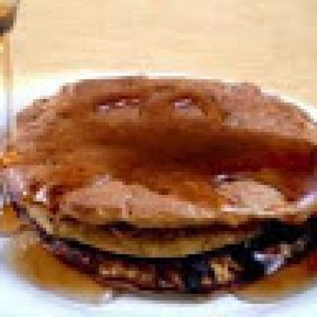 Creamy Banana Pumpkin Pie Pancakes