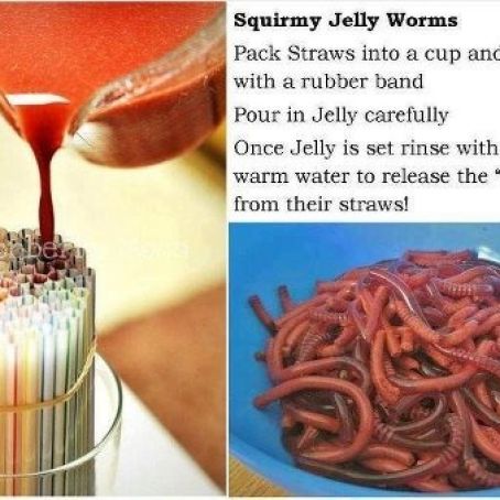 Squirmy Jelly Worms Recipe {Fun Snack For Kids}
