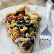 Roasted Corn, Poblano, and Red Pepper Galette