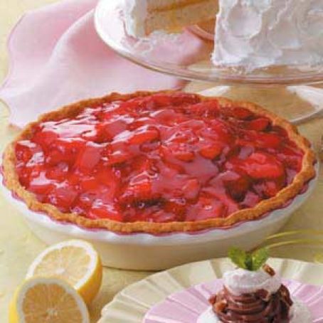 Strawberry Pie made with gelatin