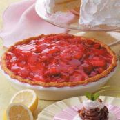 Strawberry Pie made with gelatin