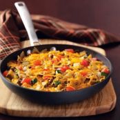 Veggie Beef Bow Tie Skillet