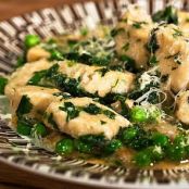 Ricotta Cheese Gnocchi with Buttered Peas & Mint