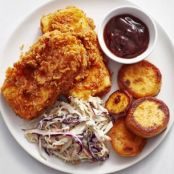 Southern Fried Tofu with Sweet Potatoes