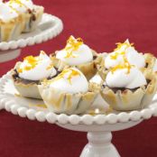 Chocolate butterscotch tartlets