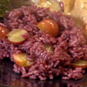 Red Wine Rice with Grapes
