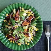 Baby Romaine Salad with Spicy Chicken & Warm Chipotle Vinaigrette