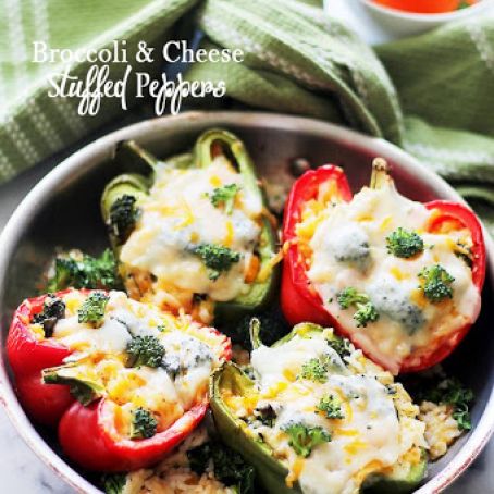 Broccoli and Cheese Stuffed Peppers Recipe - (4.6/5)