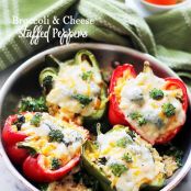 Broccoli and Cheese Stuffed Peppers