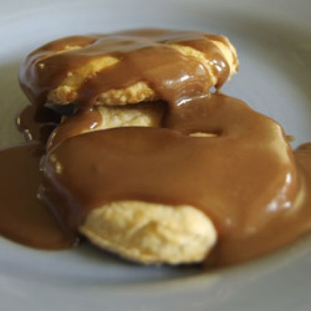 Cream Cheese Biscuits & Chocolate Gravy