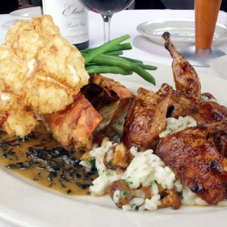 Chicken Fried Lobster & Chipotle Glazed Quail