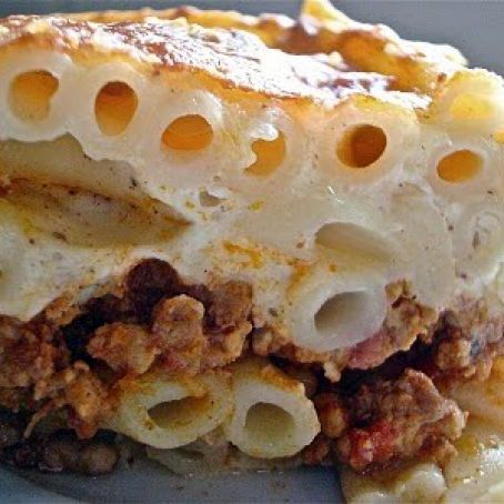 Traditional Pastitsio Greek Lasagna Recipe: