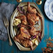 Sage & Garlic-Rubbed Cornish Hens