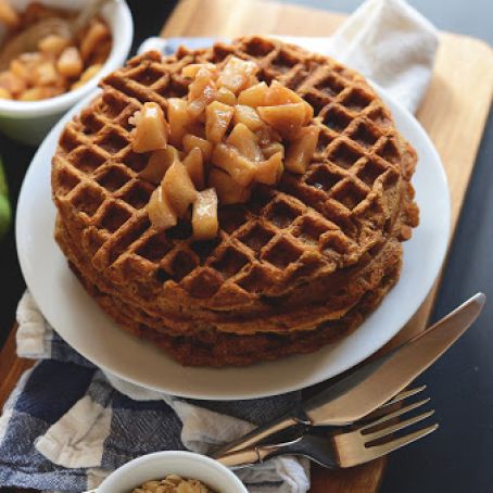 Perfect Apple Cinnamon Waffles
