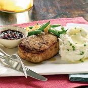 Pork with Pomergranate Pan Sauce