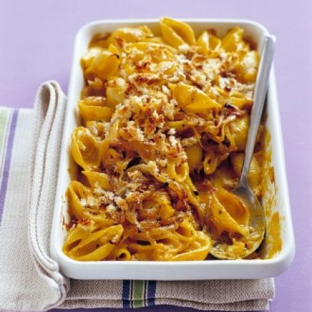 Baked Shells with Winter Squash