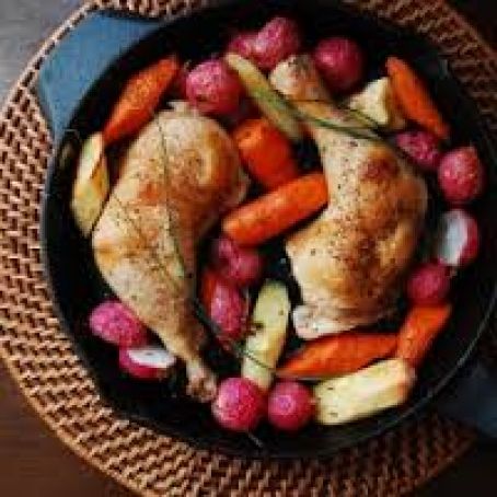 Tuscan Roasted Chicken and Vegetables