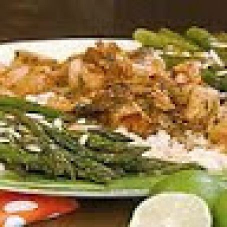 Mojito Chicken and Roasted Asparagus with Almonds