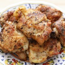 Pan Fried Italian Chicken Thighs