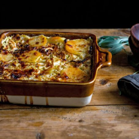 Cabbage and Potato Gratin