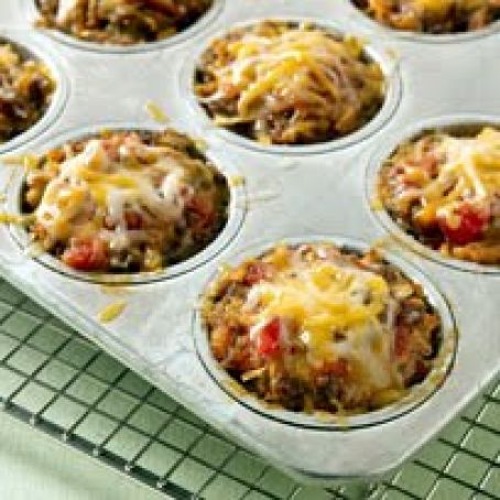 Cheesy Salsa Mini Meatloaves