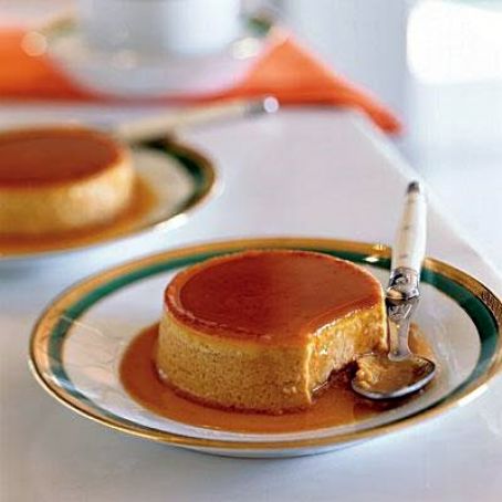 Double-Ginger Pumpkin Flans