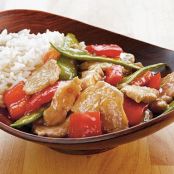 Ginger Pork and Snow Peas