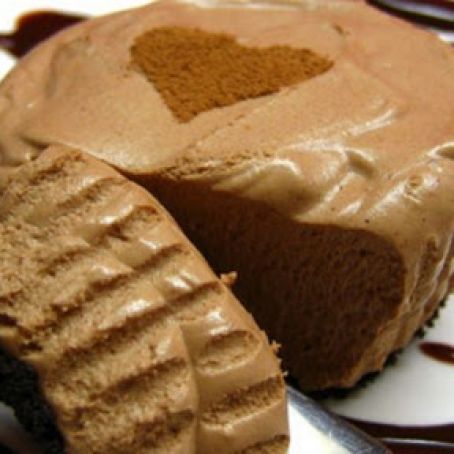 No-bake Chocolate Cheesecakes for Two