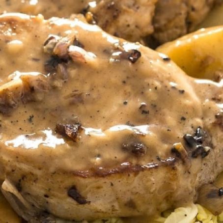 Autumn Apple Pork Chop Skillet